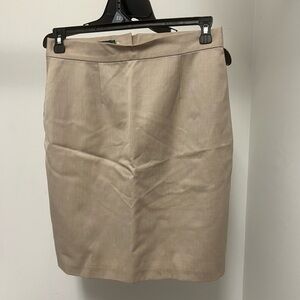 J. Crew Tan Pencil Skirt Knee-Length Work